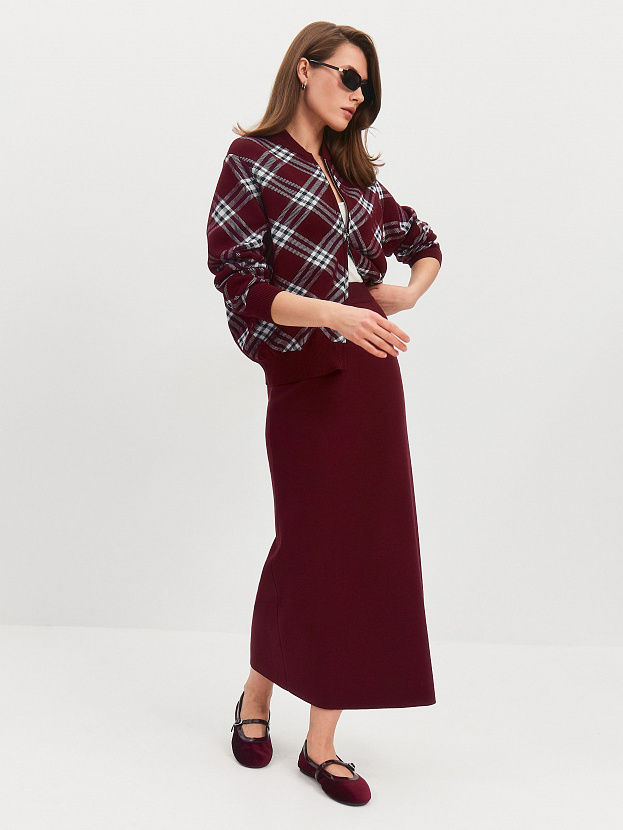 Моника юбка трикотажная (бордо, 40-42/164-170)