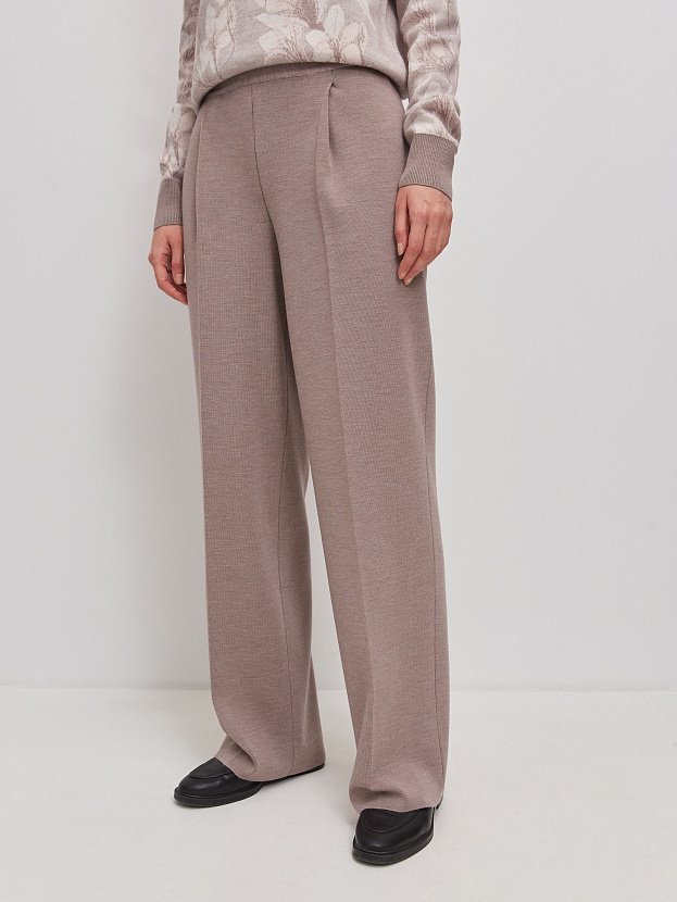 Арно брюки трикотажные (розовато-серый, 44-46/164-170)
