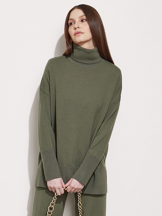 Сатурн джемпер трикотажный (хаки, 44-46)