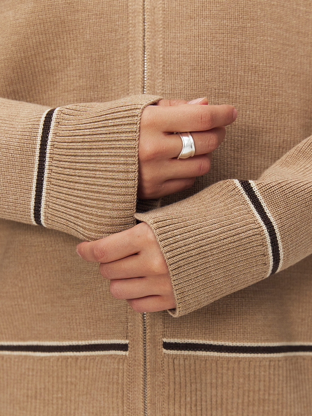 Азимут джемпер трикотажный (бежевый меланж, 44-46)