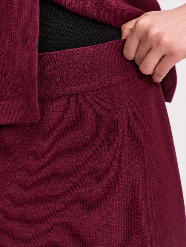 Моне юбка трикотажная (бордо, 46)