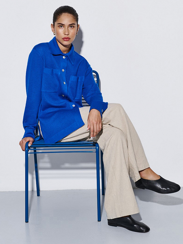 Джули кардиган трикотажный (ультрамарин, 44-46)