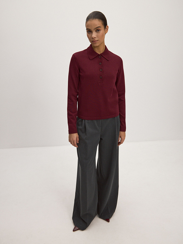 Фреско джемпер трикотажный (бордо, 44-46)