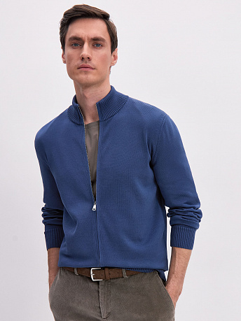 Кардиган мужской на молнии из хлопка