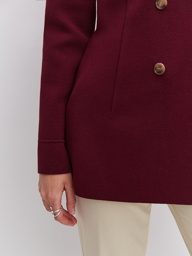 Диор жакет трикотажный (бордо, 46)