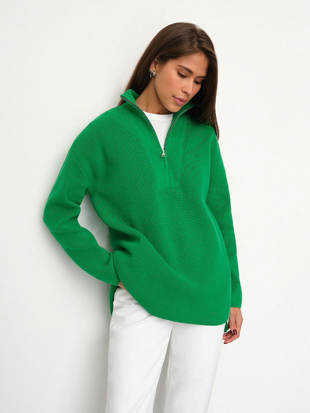 Райди джемпер трикотажный (ярко-зеленый, 44-46)