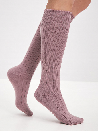 Гольфы трикотажные из шерсти мериноса Степ