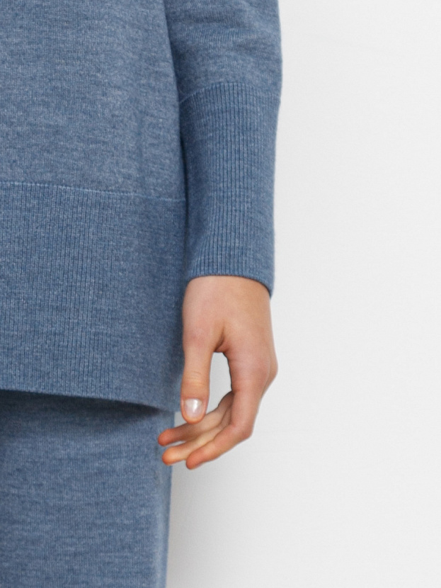 Сатурн джемпер трикотажный (джинсовый меланж, 44-46)