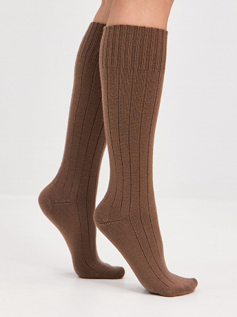 Гольфы трикотажные из шерсти мериноса Степ