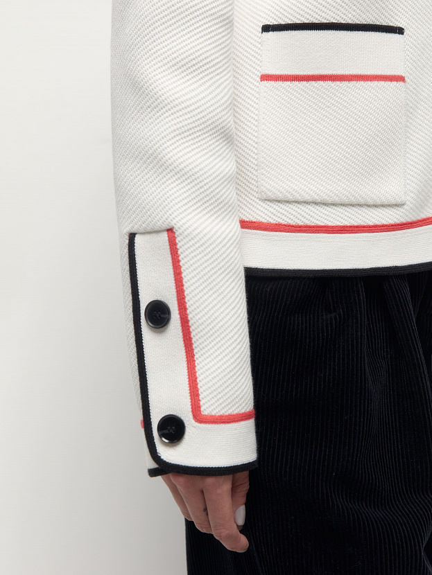 Майя жакет трикотажный (белый, 46-48)