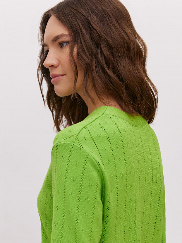Джеси кардиган трикотажный (салатовый, 46)