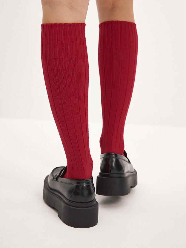 Гольфы трикотажные Степ (малиновый, 36-40)