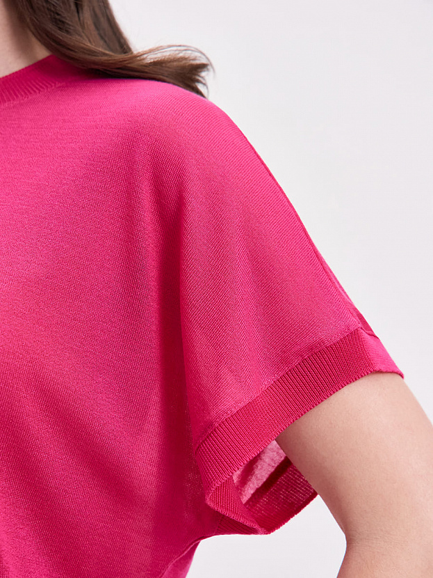 Мика джемпер (футболка) трикотажный (фуксия, One size (44-52))