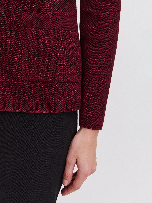 Шайн жакет трикотажный (бордо, 46)