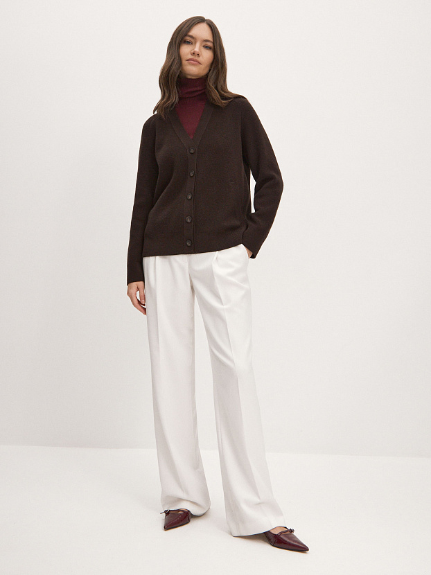 Рига кардиган трикотажный (темно-коричневый, 44-46)