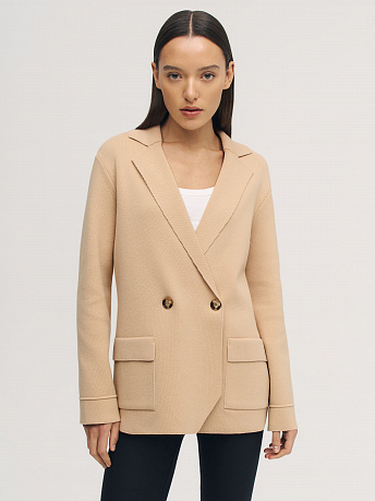 Пиджак двубортный из хлопка Монако