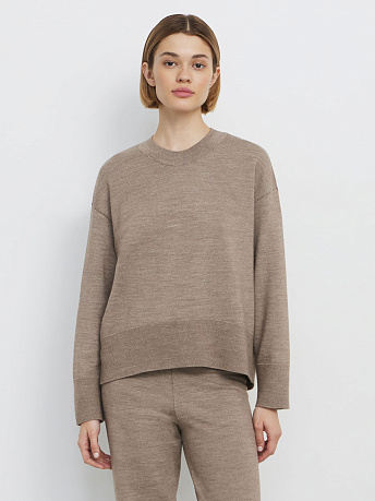 Джемпер из шерсти мериноса и вискозы Дания