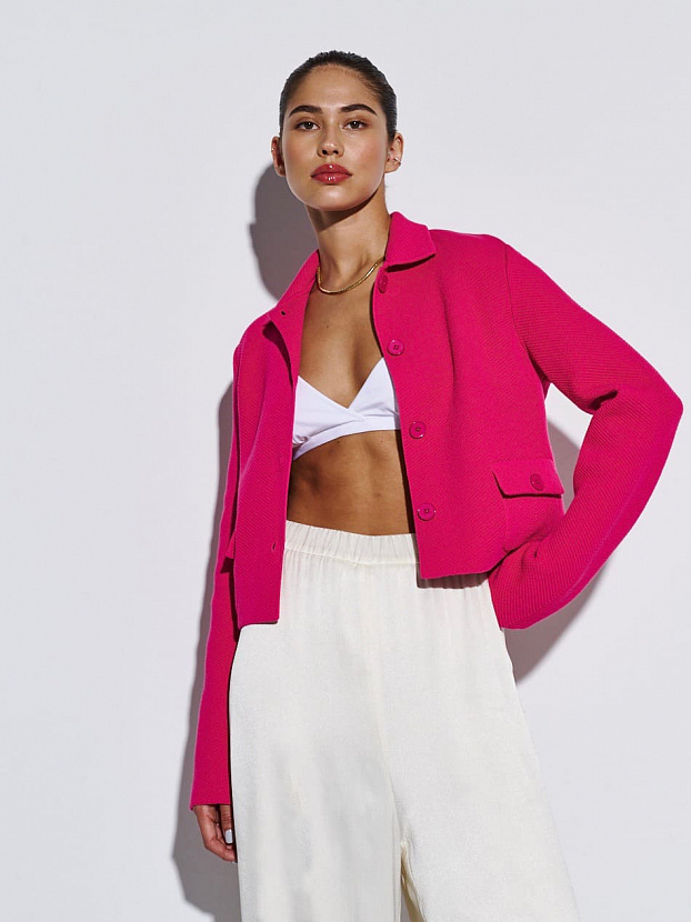 Лацио жакет трикотажный (фуксия, 44-46)