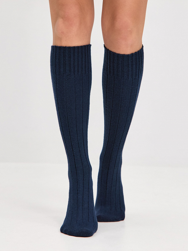 Гольфы трикотажные Степ (синяя ночь, 36-40)