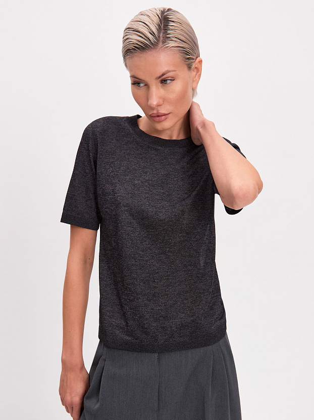 Гелекси джемпер трикотажный (черный, 44-46)