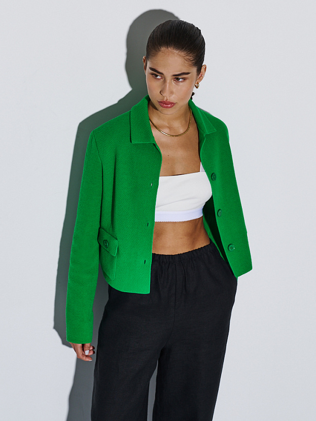 Лацио жакет трикотажный (ярко-зеленый, 44-46)