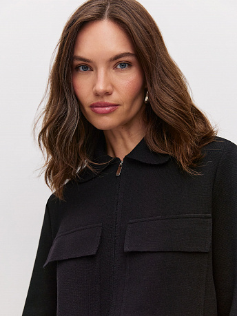 Жакет с акцентными карманами Давиль