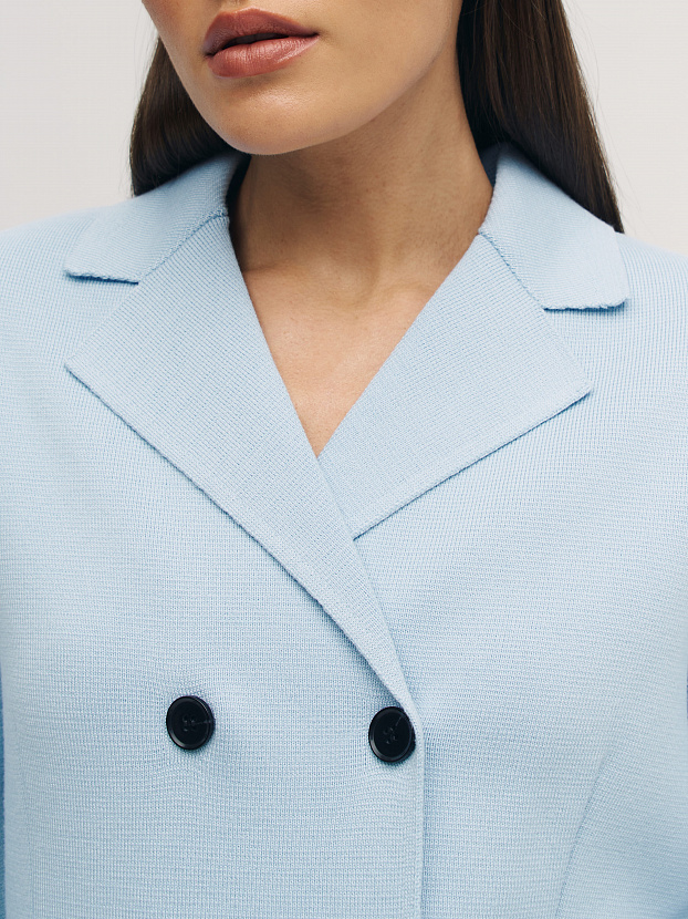 Диор жакет трикотажный (голубой, 46)