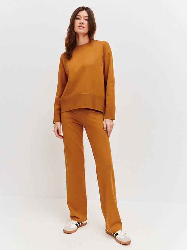 Дания костюм (джемпер+брюки) трикотажный (оранжевый, 40-42/164-170)