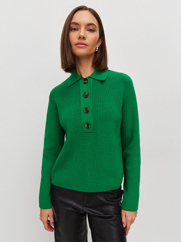 Крафт джемпер трикотажный (ярко-зеленый, 44-46)