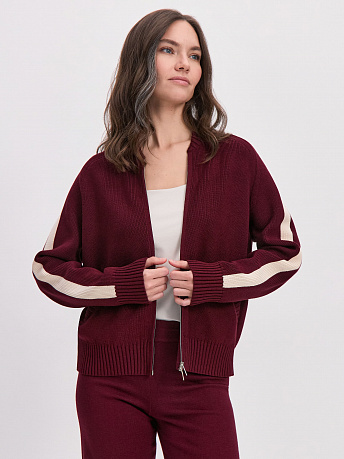 Бомбер из хлопка с рукавами реглан Энджел