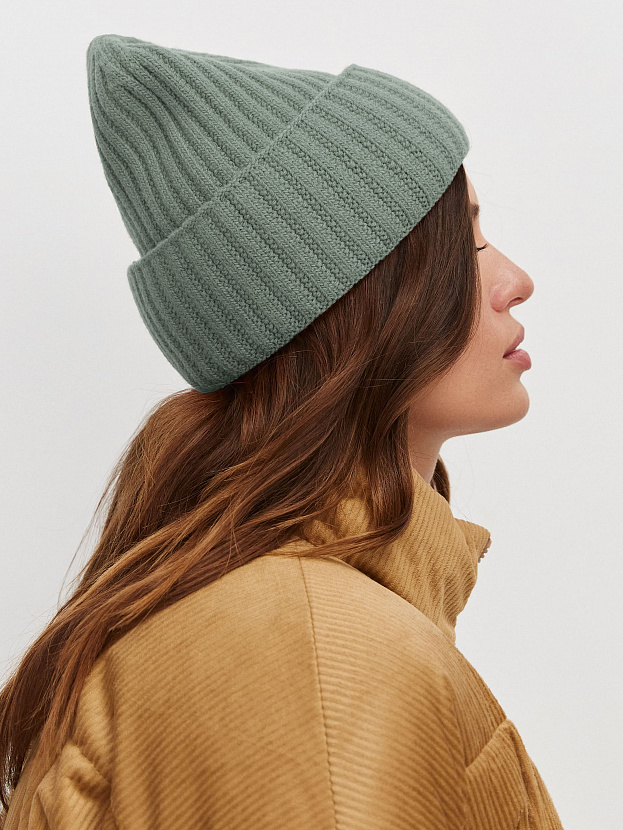 Лайт шапка трикотажная (оливковый, 56-58)