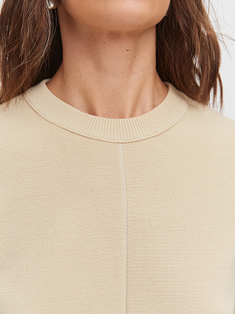 Джемпер из шерсти мериноса и вискозы Меридиан