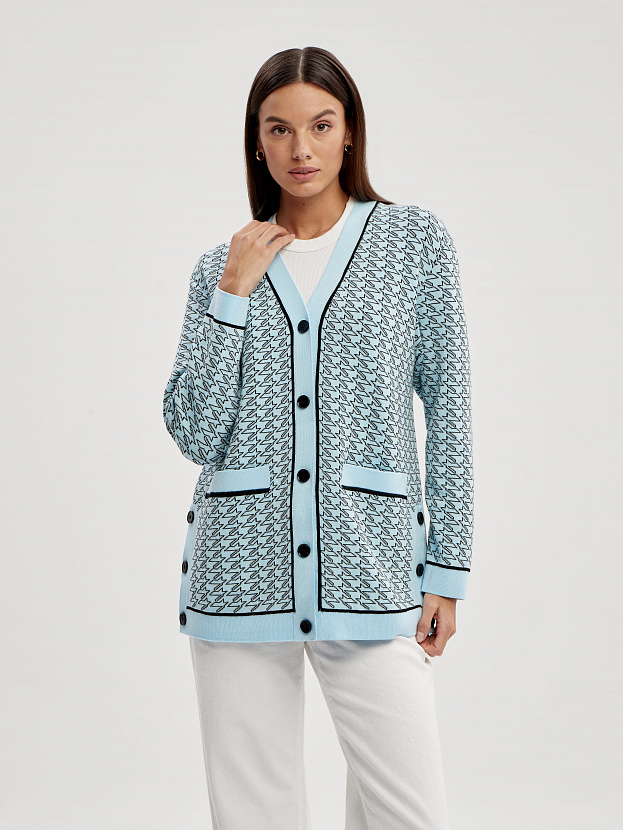 Сандро кардиган трикотажный (св.голубой, 44-46)