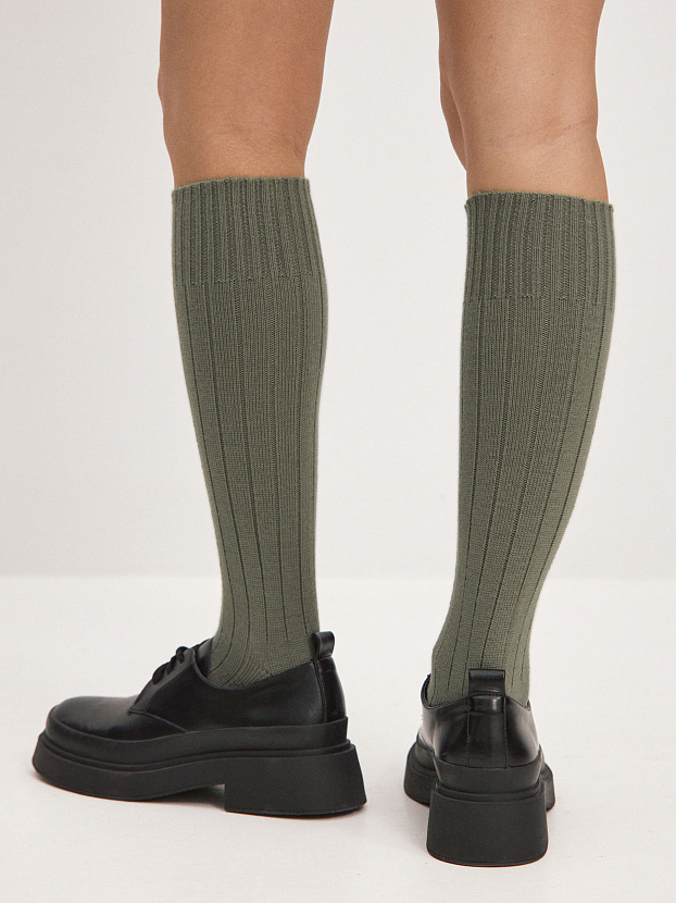 Гольфы трикотажные Степ (оливковый, 36-40)