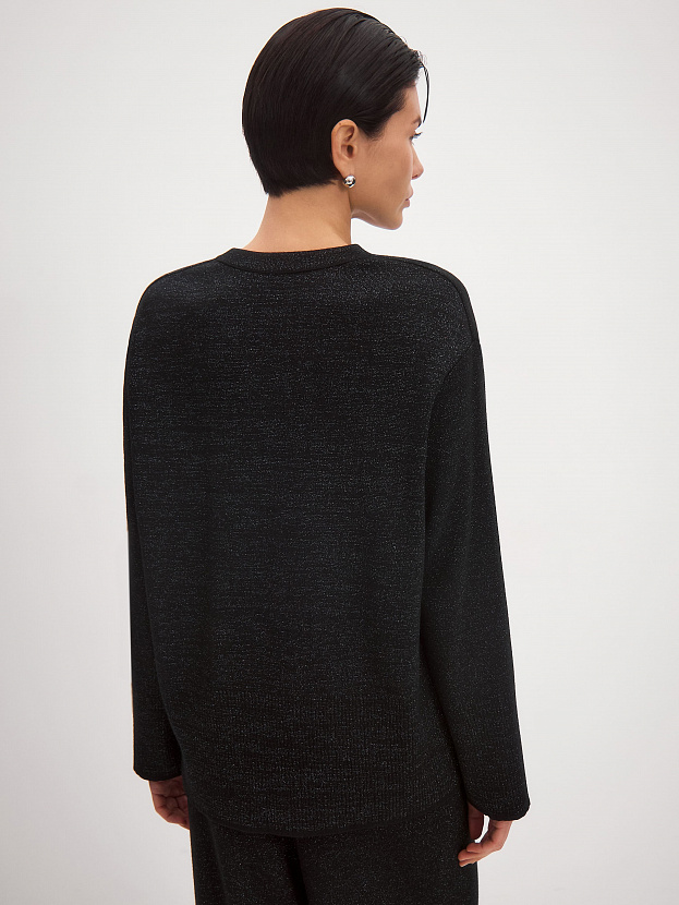 Ингрит джемпер трикотажный (черный, 44-46)