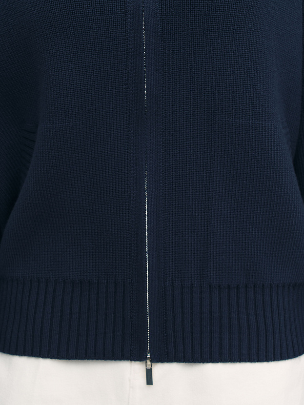 Честер джемпер (бомбер) трикотажный (т.синий, 44-46)