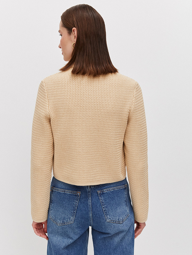 Селена жакет трикотажный (песочный, 46)