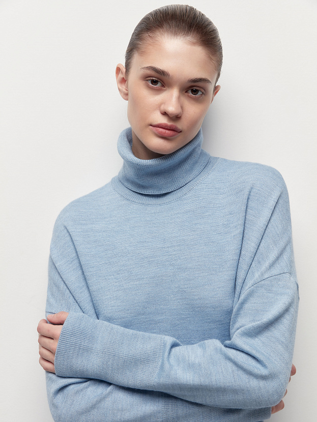 Сатурн костюм (джемпер+брюки) трикотажный (голубой, 40-42/164-170)