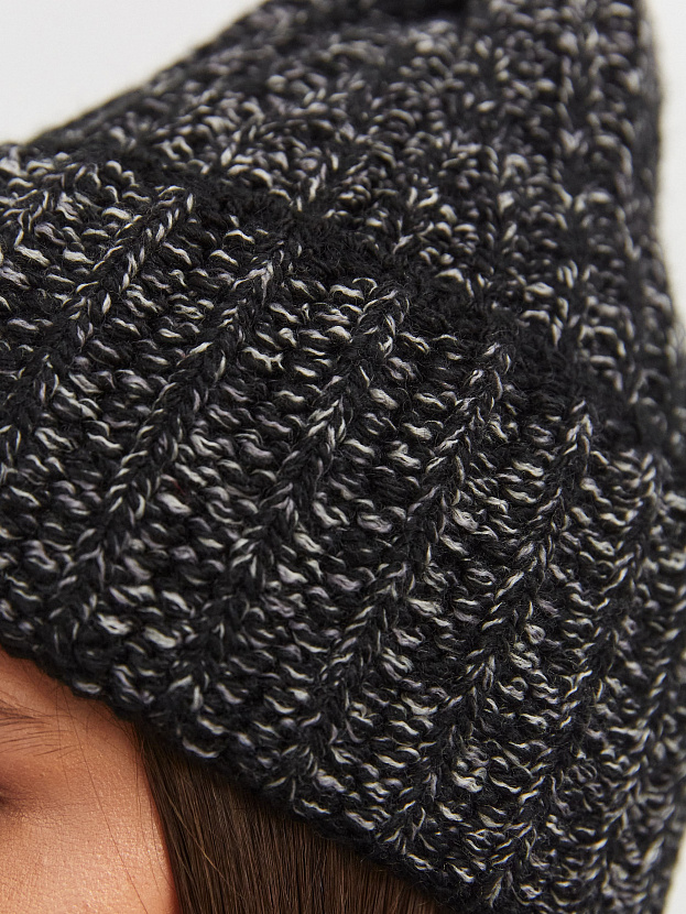 Черри шапка трикотажная (черный/белый, 56-58)