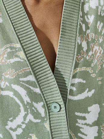 Кардиган из вискозы с жаккардовым рисунком Гарда