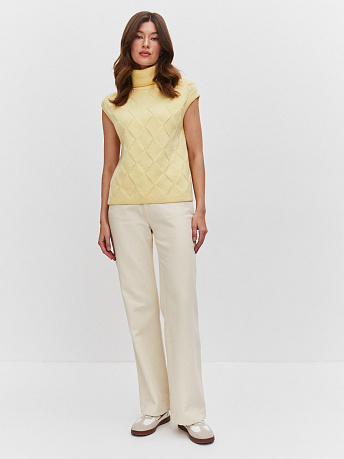 Жилет с шерстью мериноса и кид-мохером Дарина