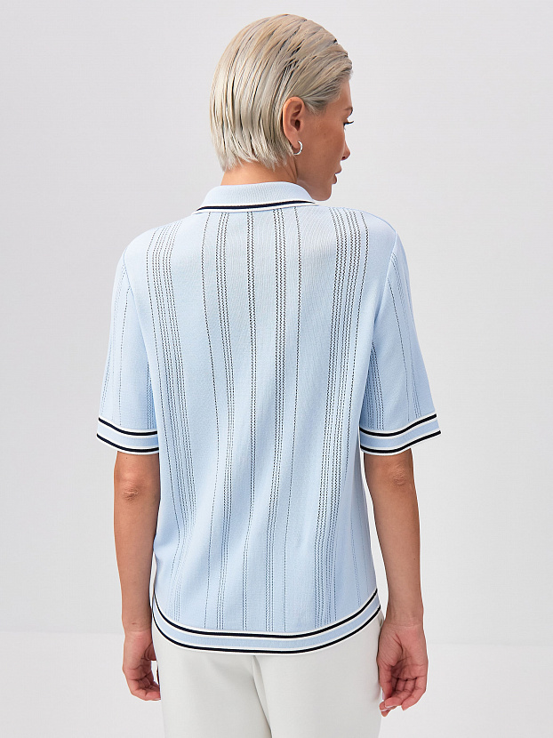 Данте джемпер (футболка) трикотажный (голубой/синий, 44-46)