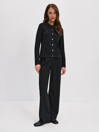 Кардиган из шерсти мериноса и вискозы Мята