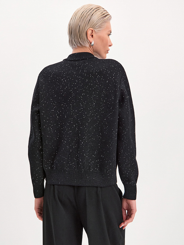 Рио кардиган (бомбер) трикотажный (черный, 44-46)