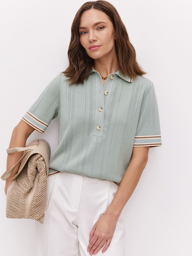 Данте джемпер (футболка) трикотажный (светло-зеленый, 44-46)