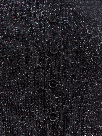 Кардиган с люрексом из шерсти мериноса Розалин