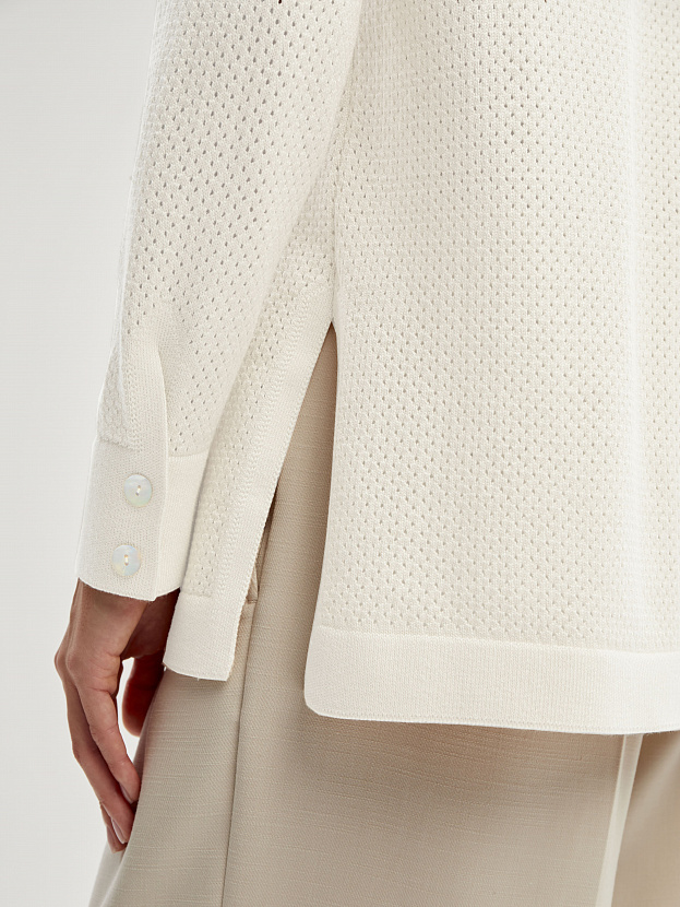 Джули кардиган трикотажный (белый, 44-46)