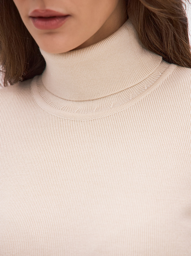 Клео водолазка трикотажная (кремовый, 44-46)