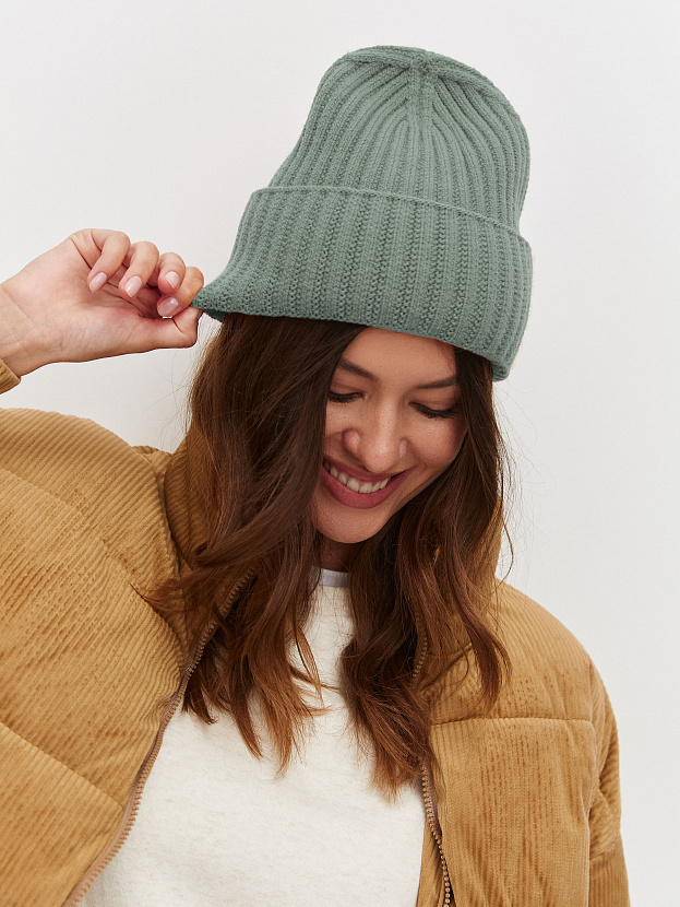 Лайт шапка трикотажная (оливковый, 56-58)