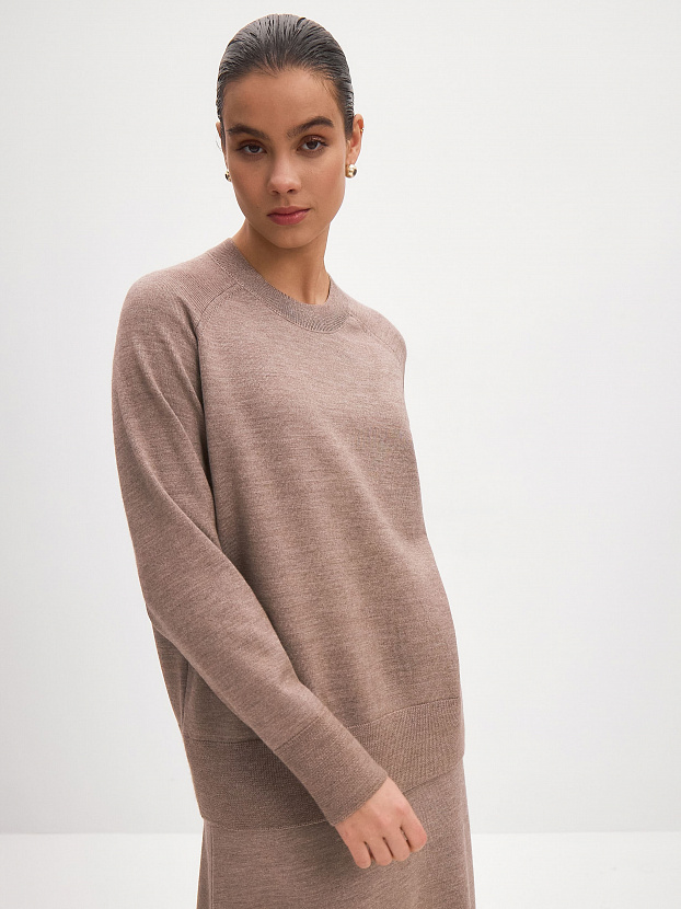 Сеул джемпер трикотажный (какао, 44-46)